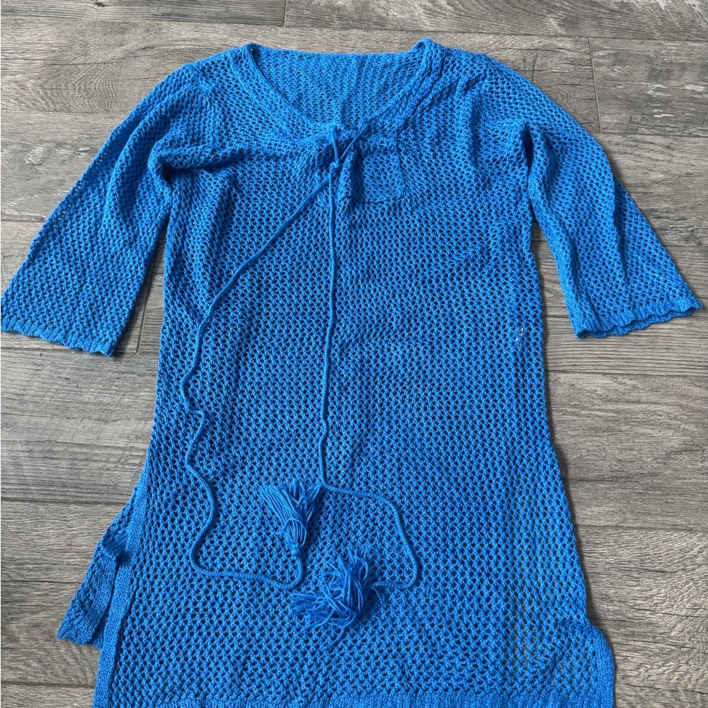 Elegant Azure Women's Swim Cover-Up